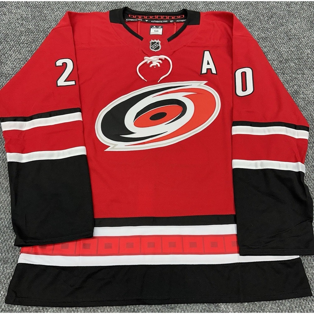 Sebastian Aho Carolina Hurricanes Red Fanatics NHL Jersey Size 56 - NWOT